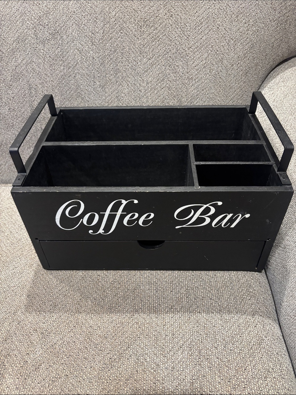 Coffee Bar Organizer Caddy - Black